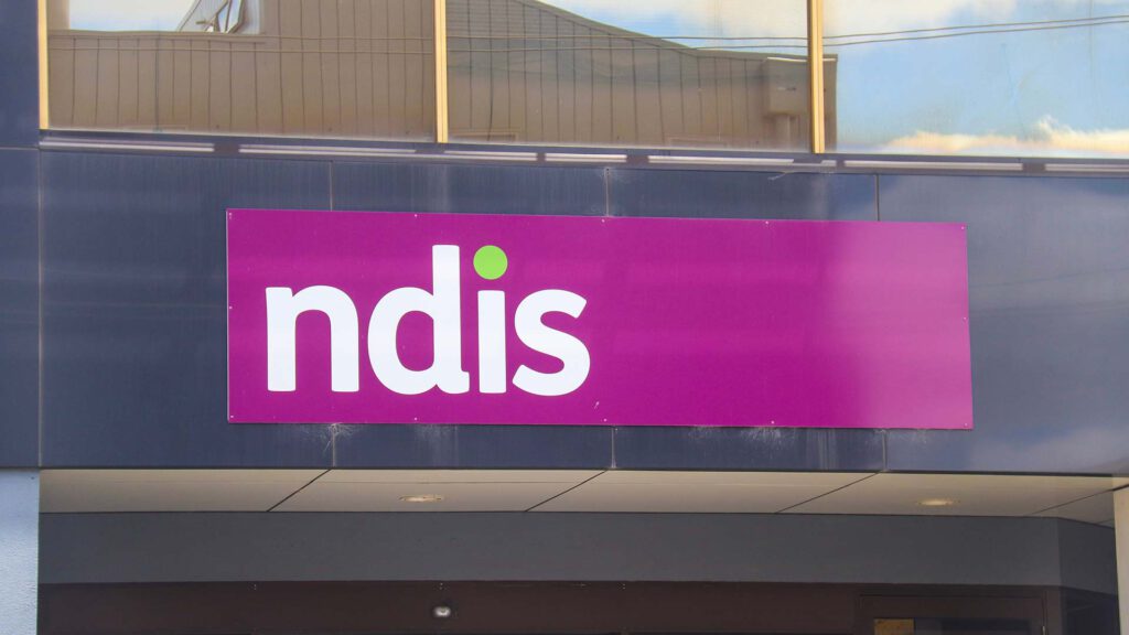 NDIS sign on building