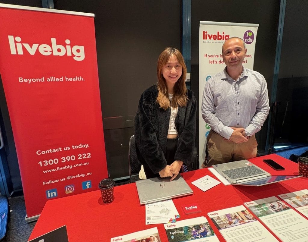 LiveBig allied health team at an NDIS networking event